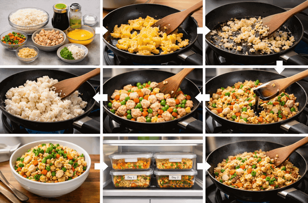 chicken fried rice leftovers