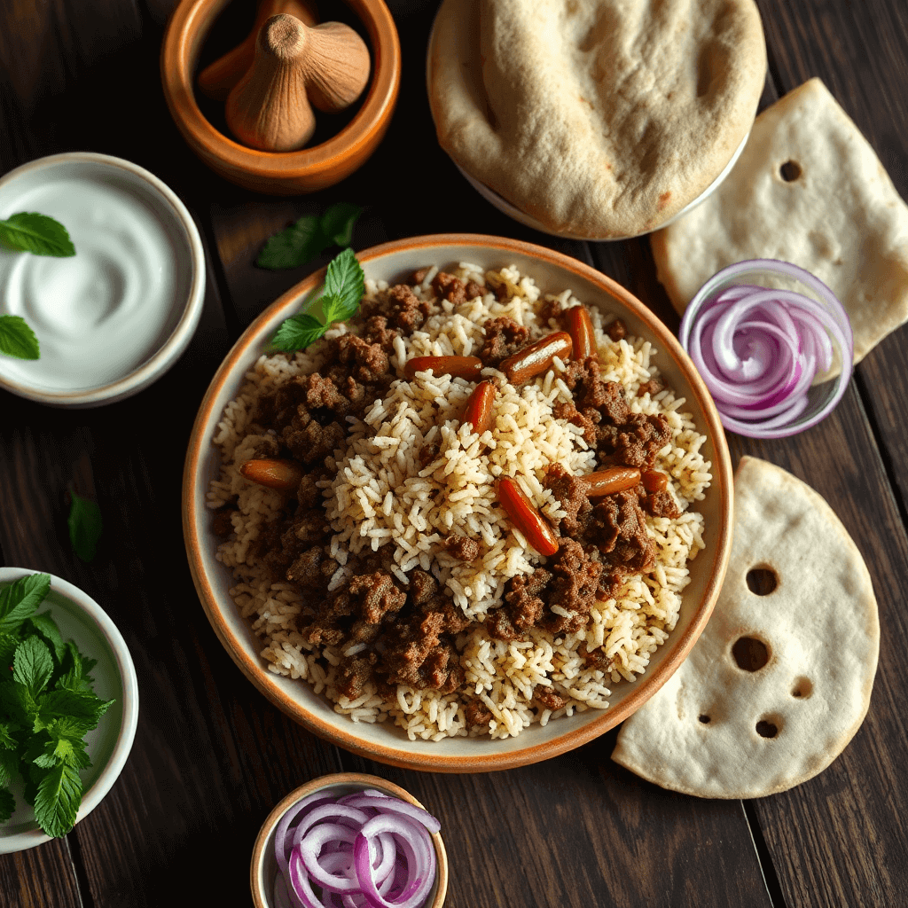 ground meat and rice recipes