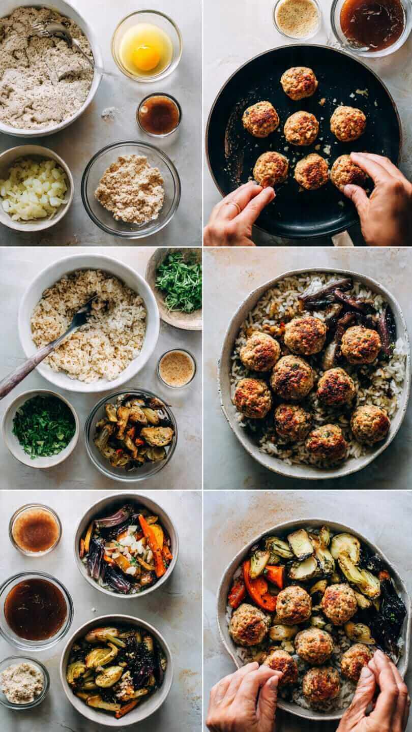 what to eat with chicken meatballs