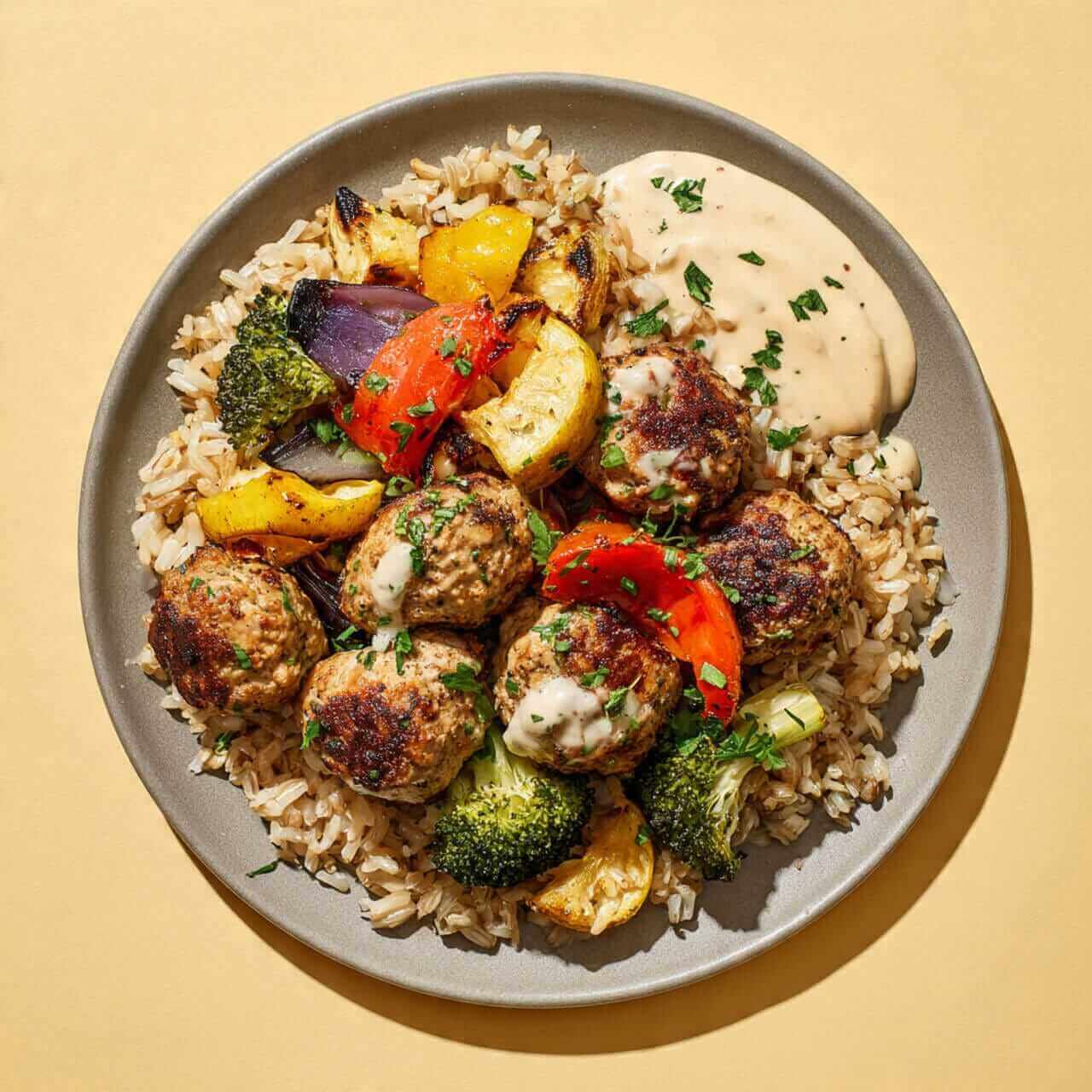 what to eat with chicken meatballs