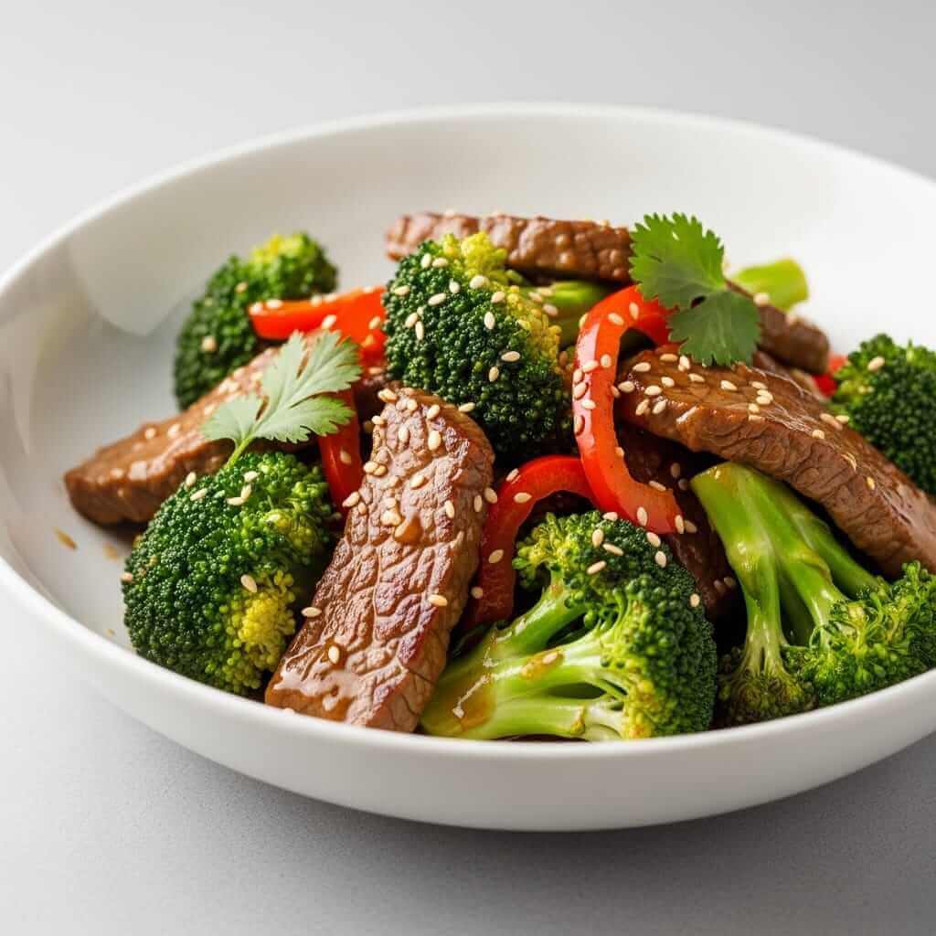 25-minute beef and broccoli stir-fry