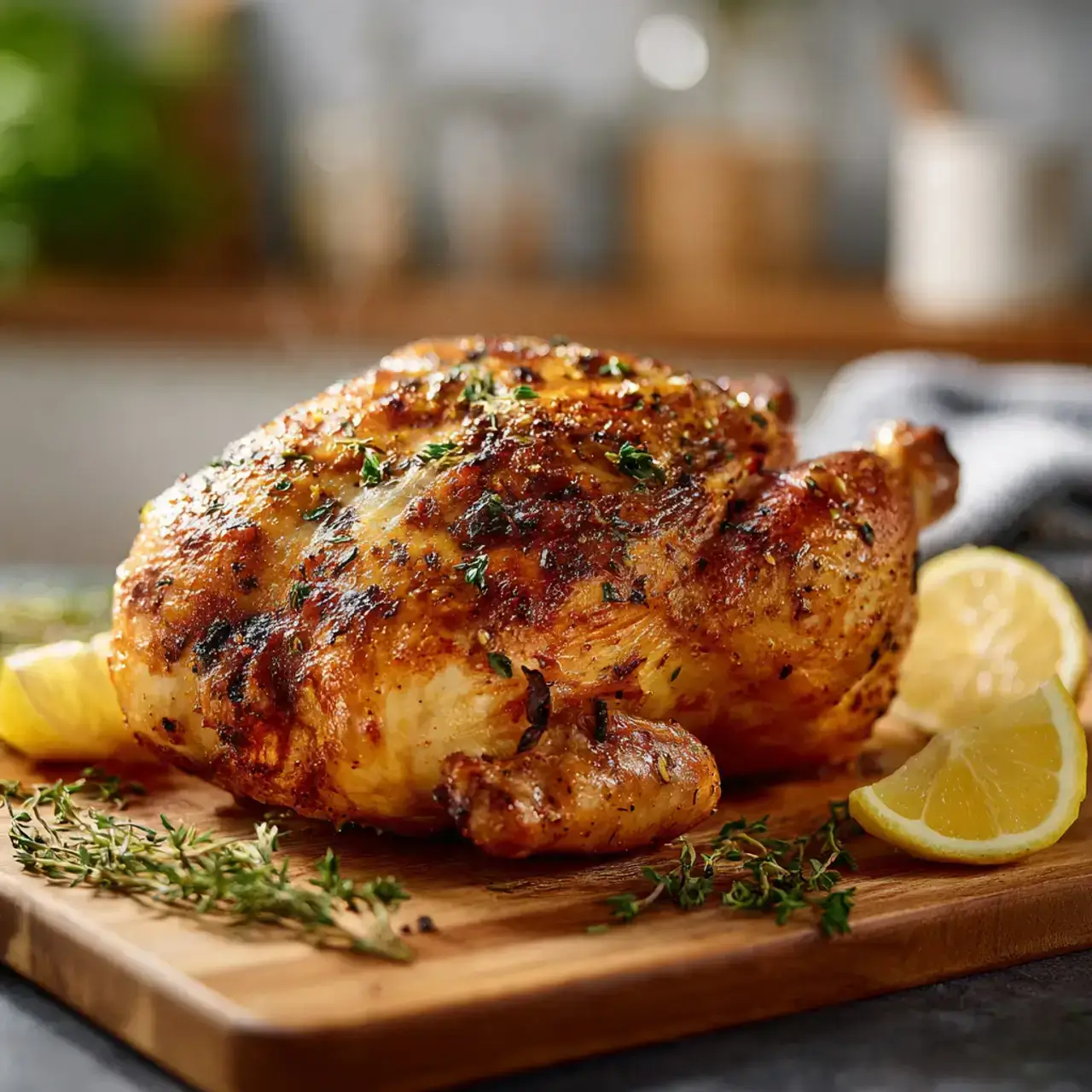 homemade rotisserie chicken