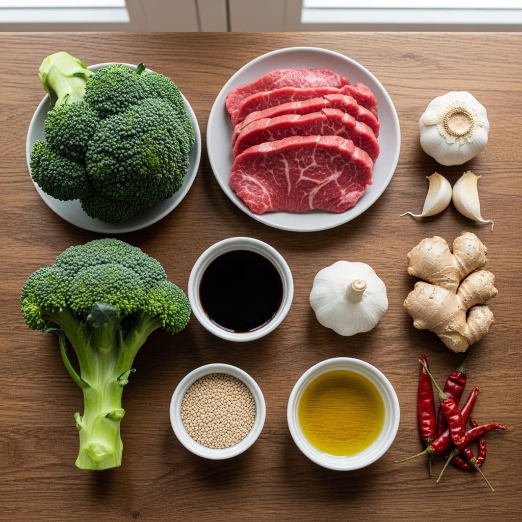 Beef and Broccoli Ingredients
