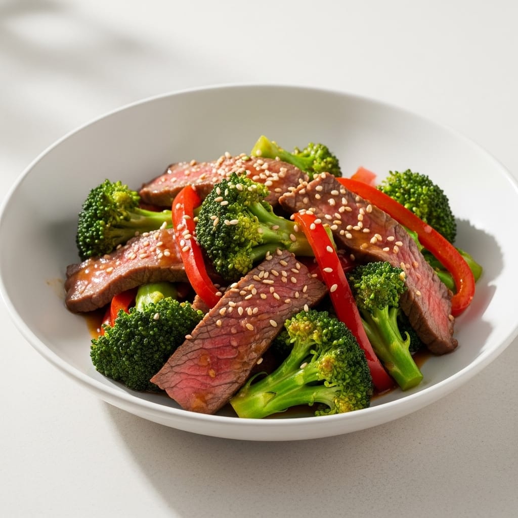 healthy beef and broccoli stir-fry