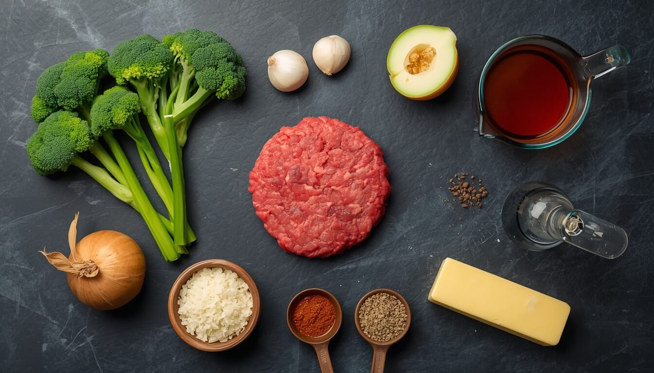 Keto Hamburger Broccoli